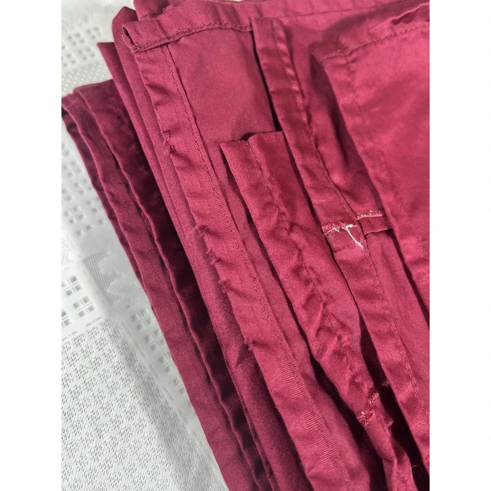 WAMSUTTA 500 Thread Count PimaCott TWIN Sheet Set BURGUNDY Solid Deep Fit